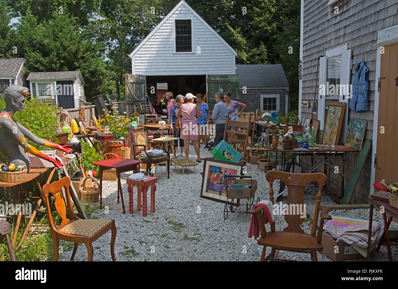 Un fienile in vendita in Sandwich, Massachusetts il Cape Cod, STATI UNITI D'AMERICA Foto Stock