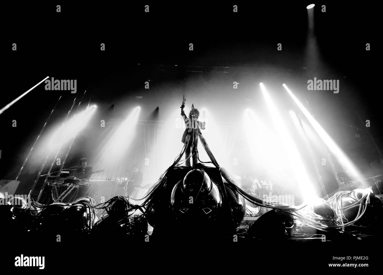 American rock band i Flaming Lips in concerto presso il festival Crammerock in Stekene (Belgio, 07/09/2013) Foto Stock