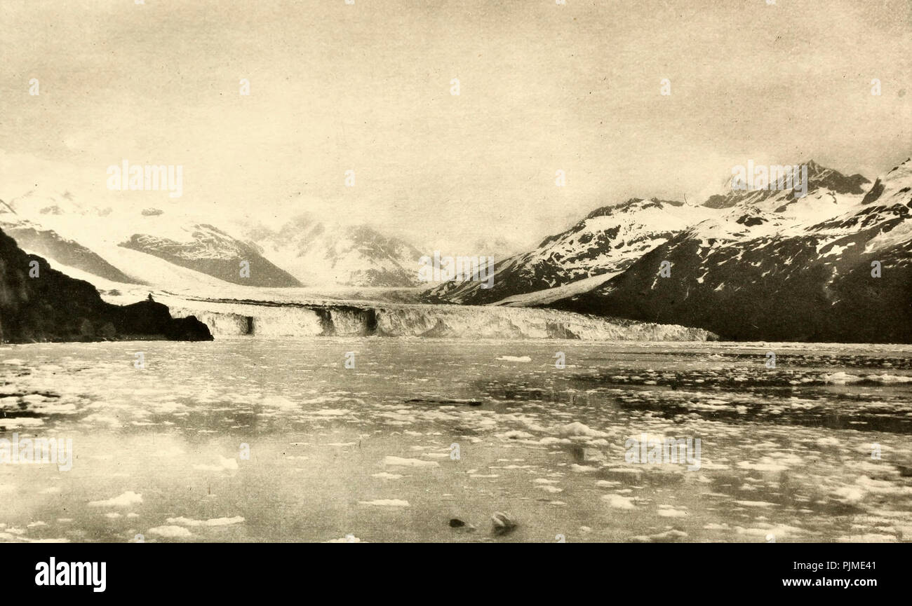 Il ghiacciaio di Harvard, circa 1900 Foto Stock