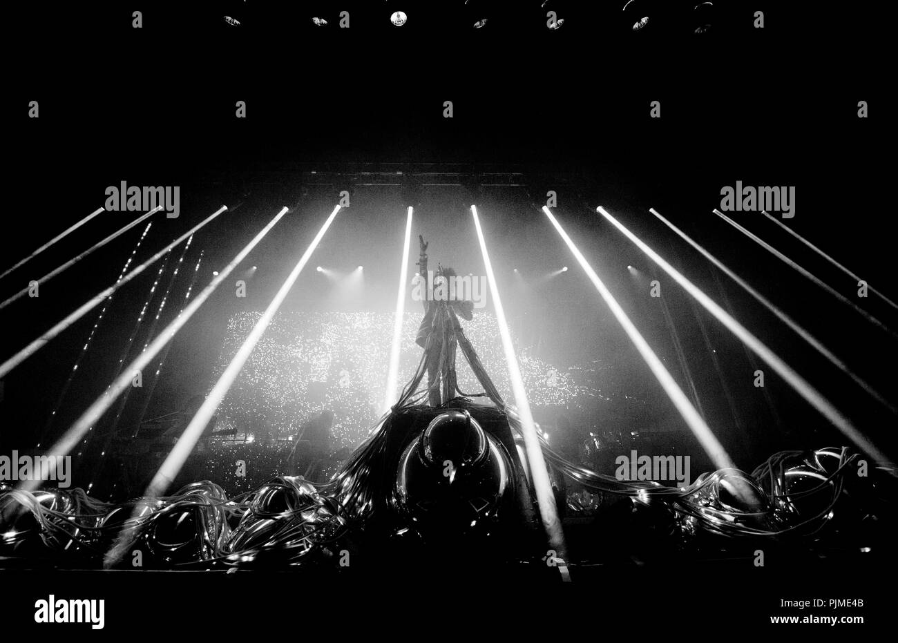 American rock band i Flaming Lips in concerto presso il festival Crammerock in Stekene (Belgio, 07/09/2013) Foto Stock