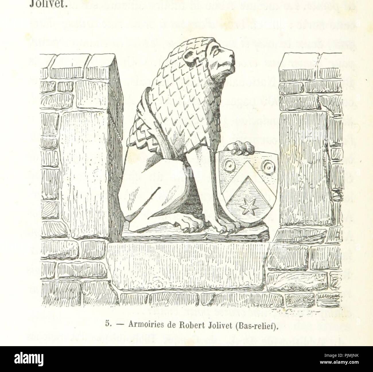 Immagine dalla pagina 80 della 'Descrizione de l'abbaye du Mont Saint Michel et de ses abords, précédée d'une notice historique. [Con piastre.]' . Foto Stock