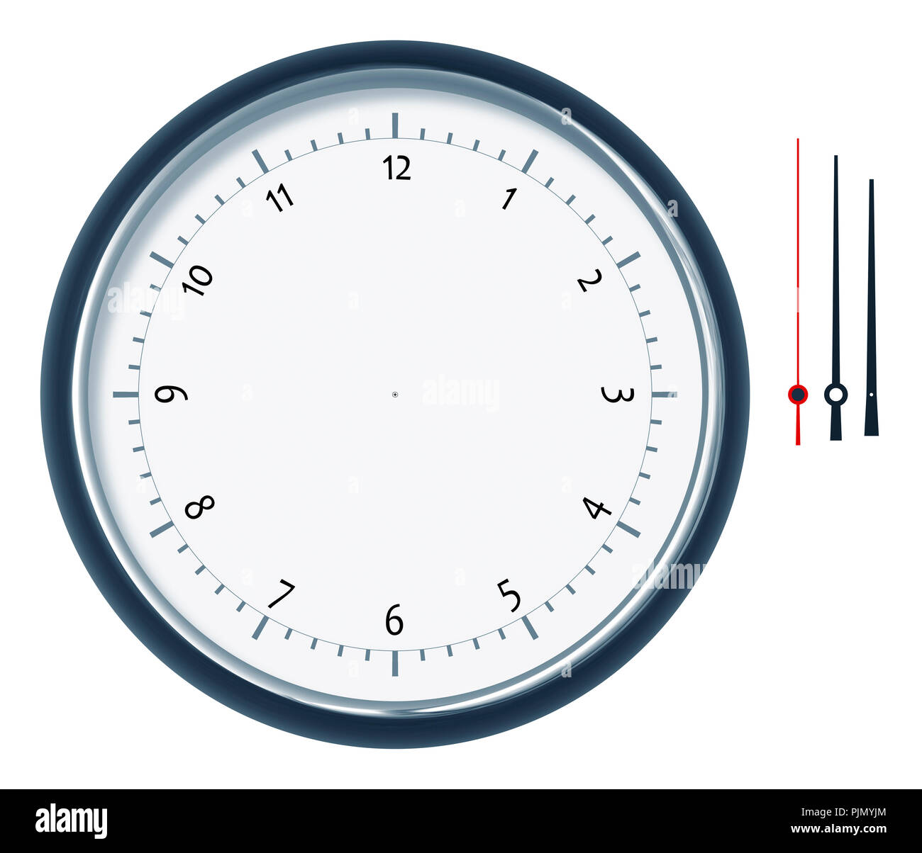 Una immagine di una bella costruzione orologio impostato Foto Stock