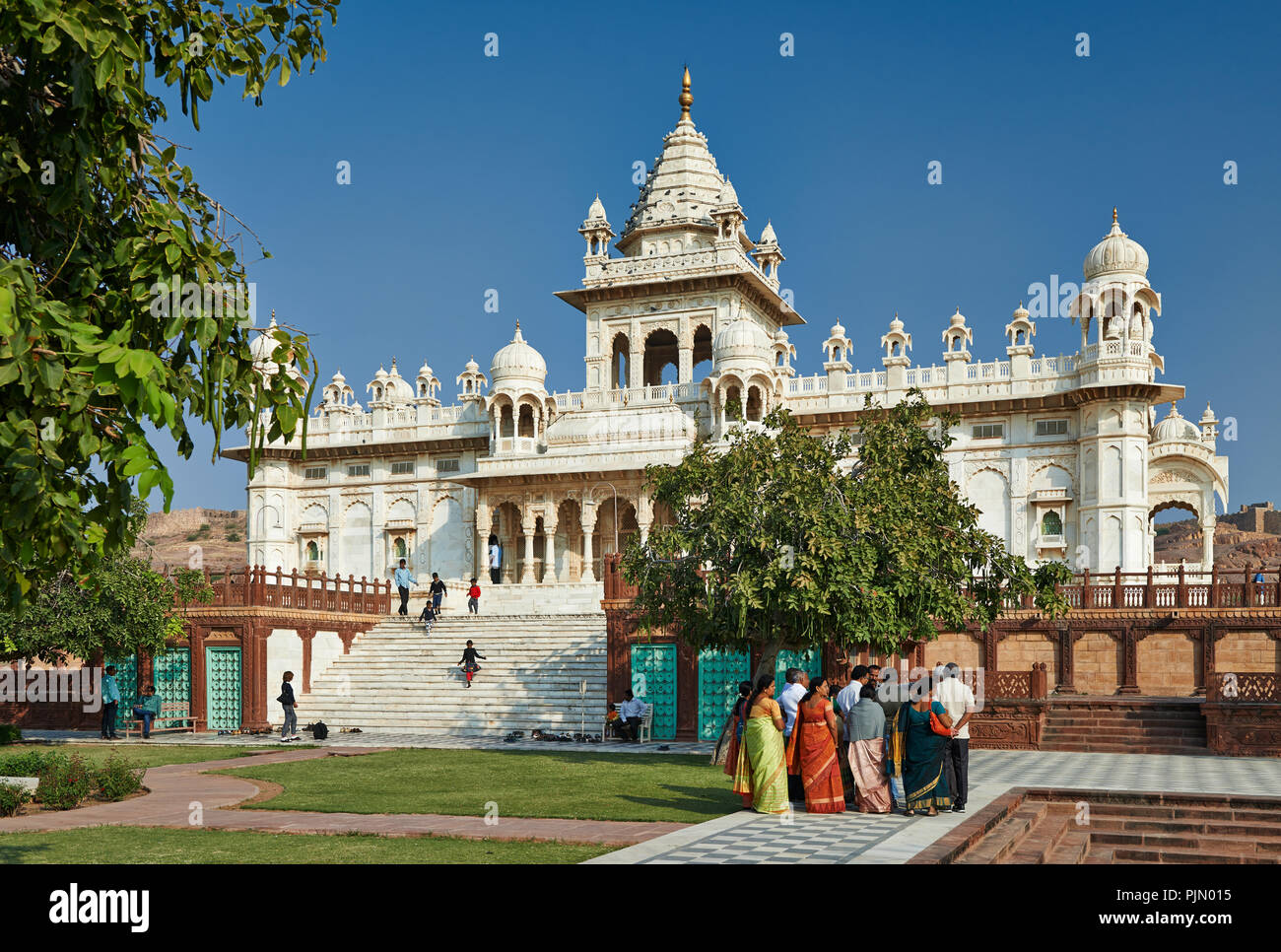 Il Jaswant Thada mausoleo, Jodhpur, Rajasthan, India Foto Stock