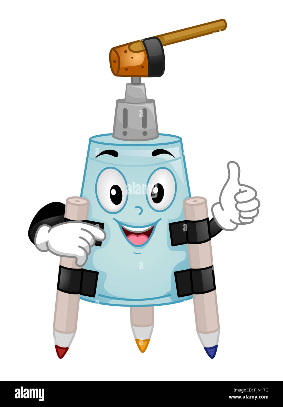 Illustrazione di un'arte Bot o robot creati durante le classi dello stelo a scuola Foto Stock