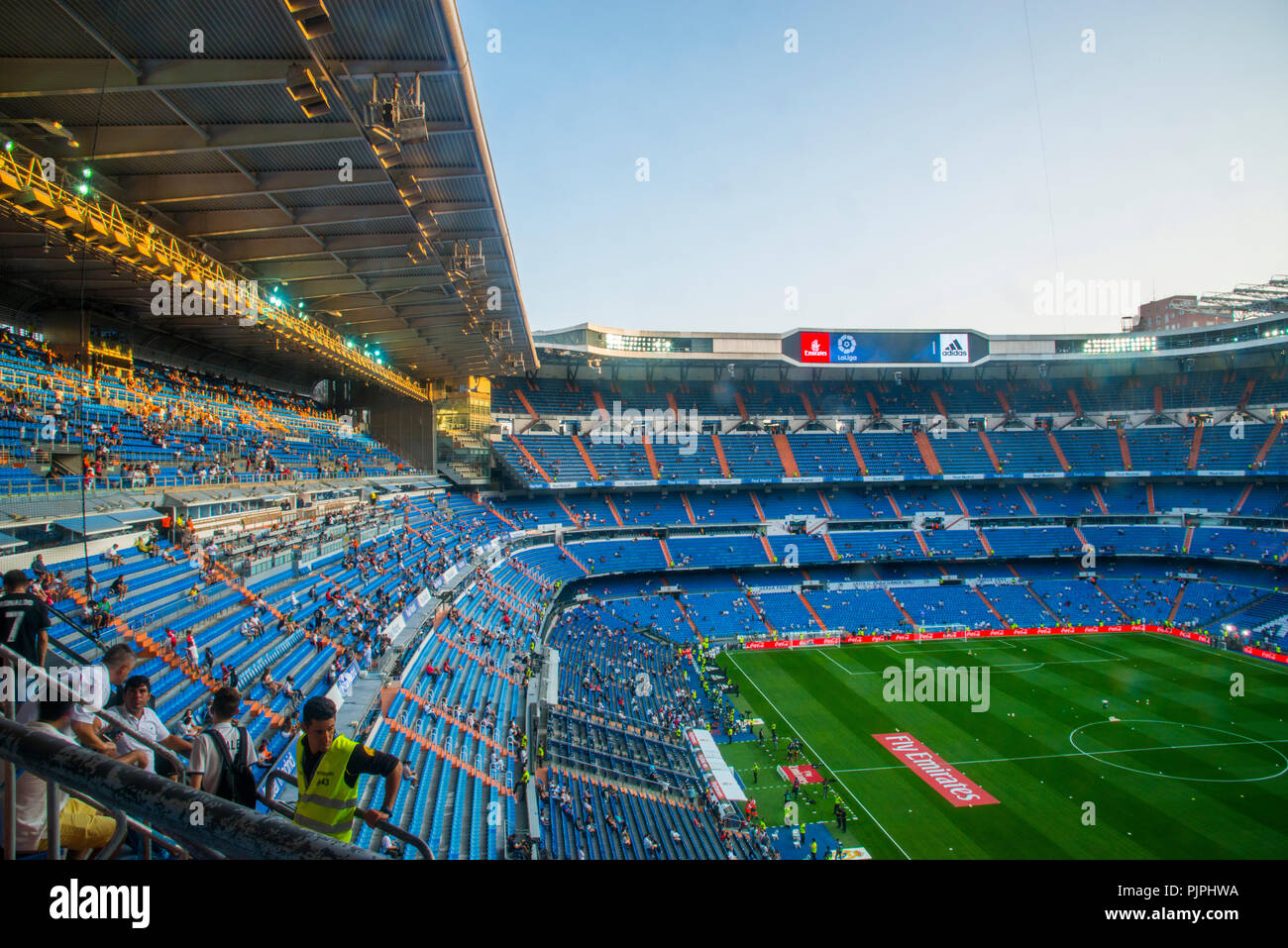 Stadio Santiago Bernabeu. Madrid, Spagna. Foto Stock