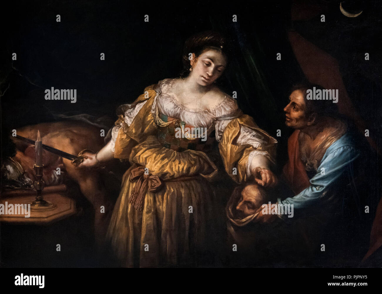 Judith decapitazione Oloferne di Francesco Cairo (1607-1665), olio su tela, c.1648-54 Foto Stock