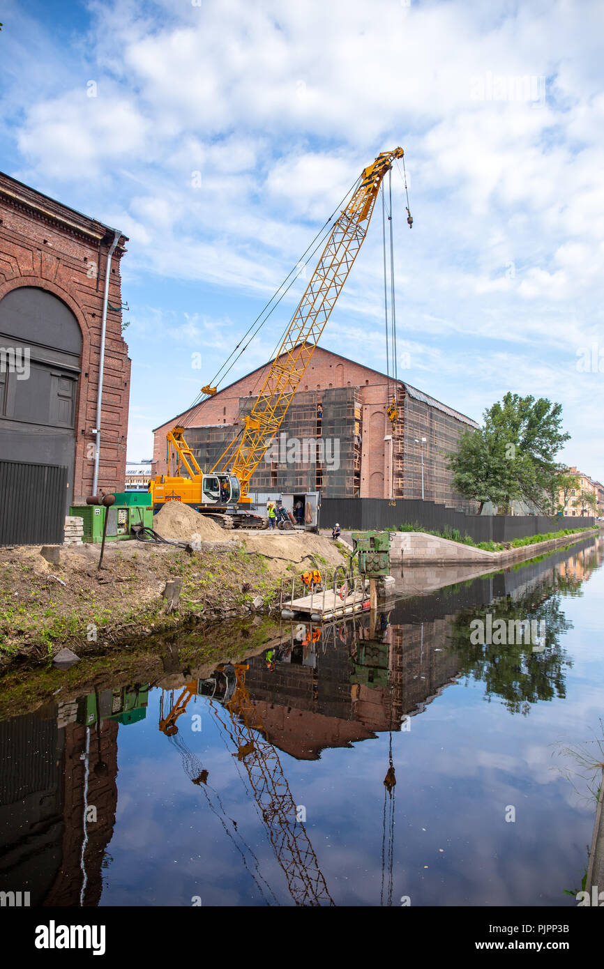 New Holland la ricostruzione Foto Stock