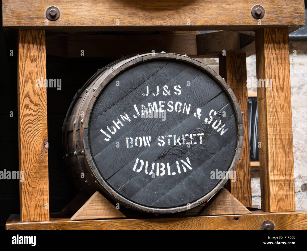 Jameson Distillery è uno dei più famosi Irish whiskey produttori Foto Stock