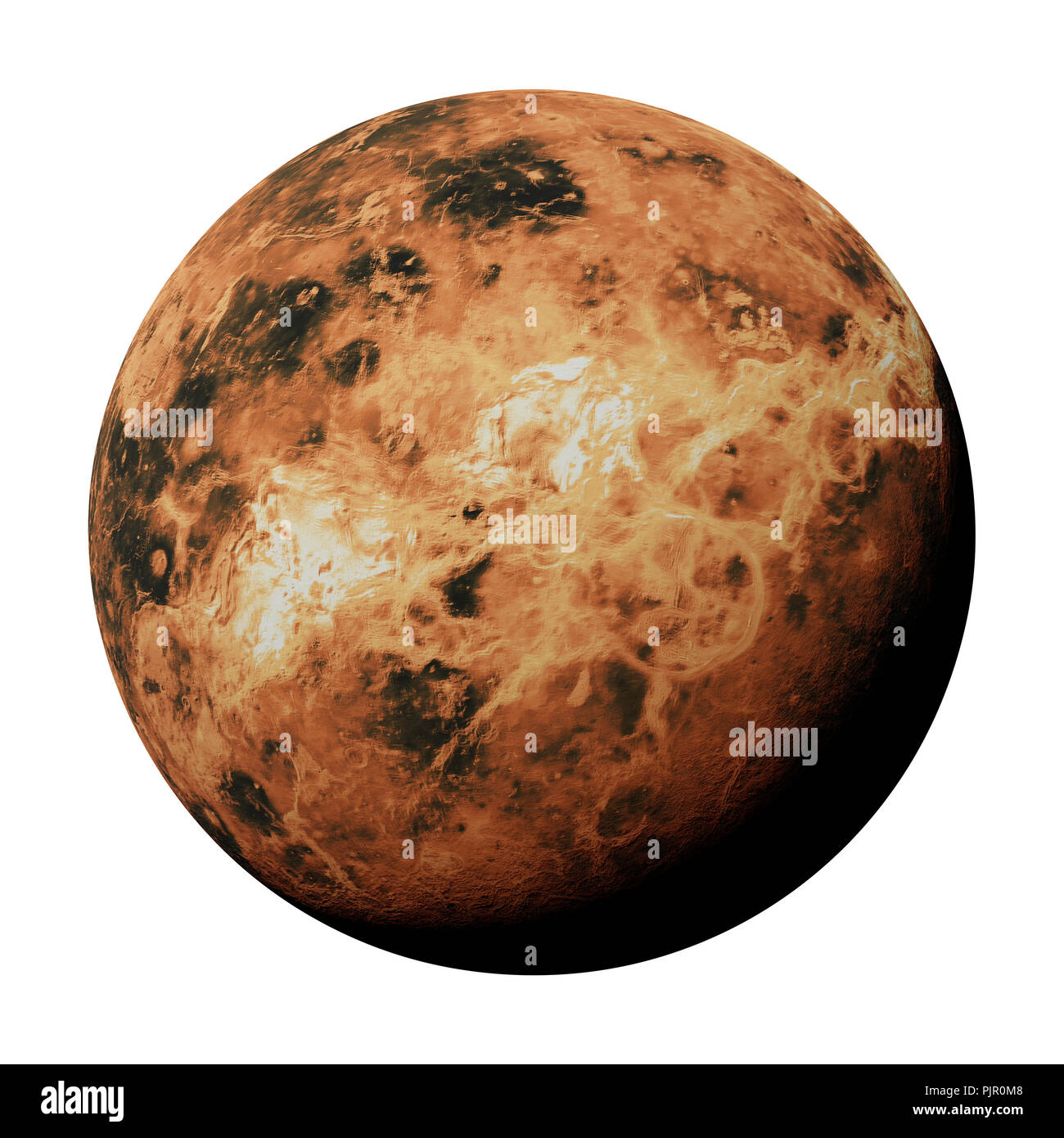 Il pianeta Venere, parte del sistema solare Foto Stock