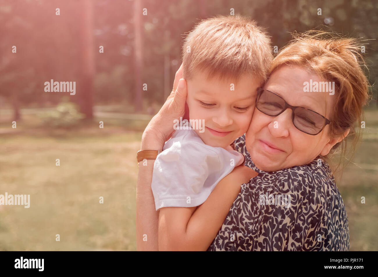 Happy family concept. Generazione collegamento collegamento di generazione Foto Stock