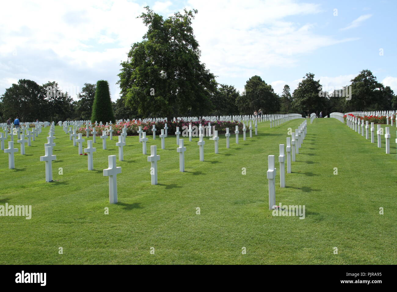 La Normandia Cimitero Americano Coleville sur Mer Foto Stock