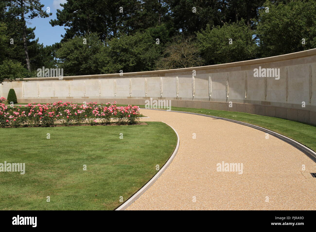 Giardino della Normandia mancanti Cimitero Americano Foto Stock