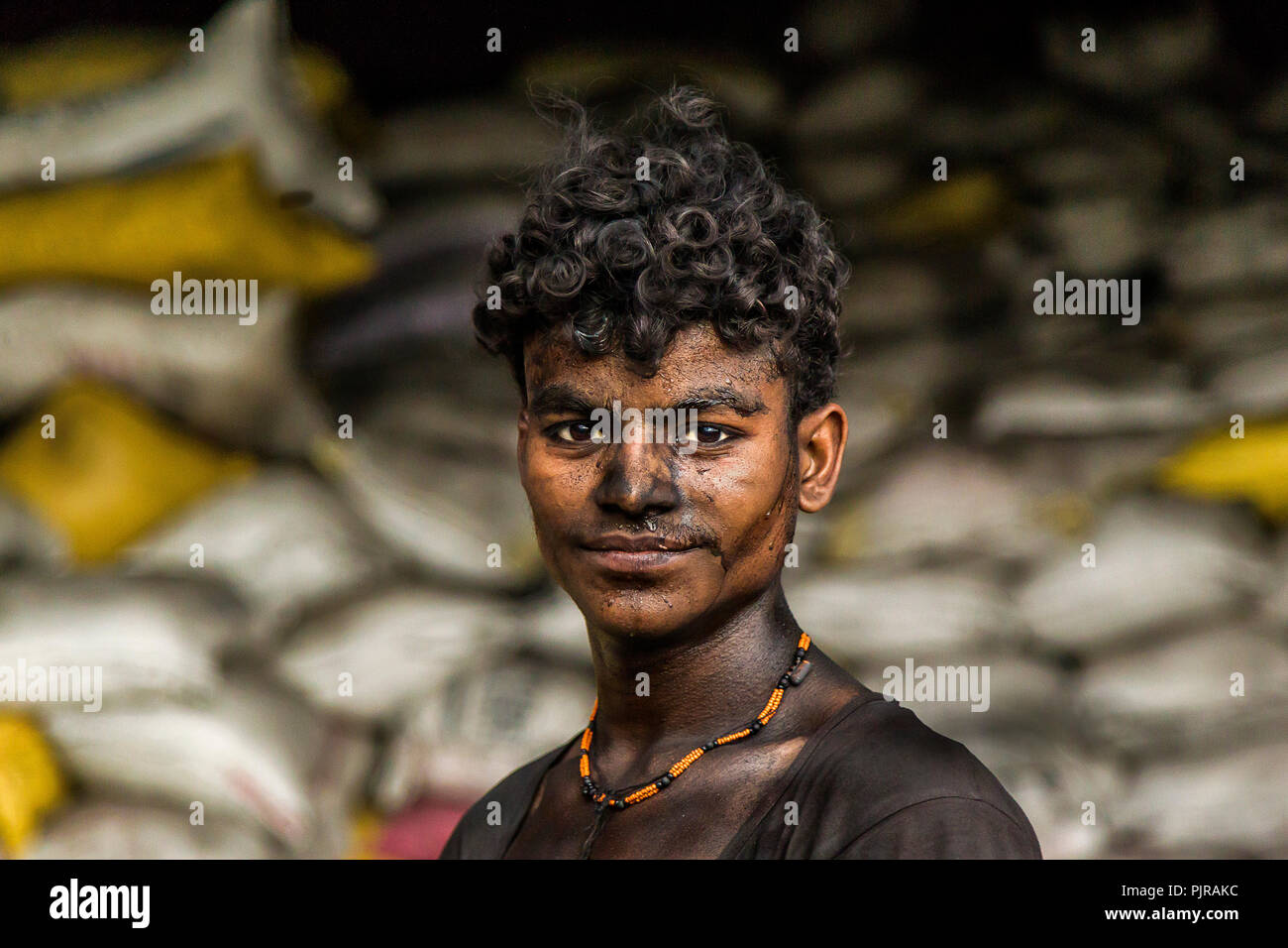 Lavoratori di fonderia Foto Stock