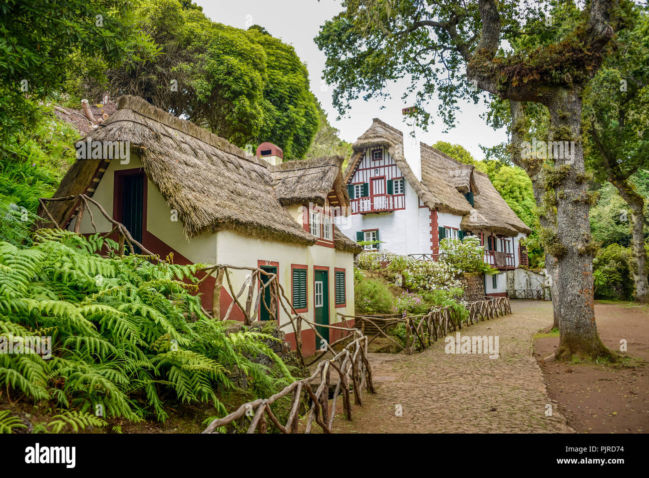 Forester house, Queimadas, Zentralgebirge, Madeira, Portogallo, Forsthaus Foto Stock
