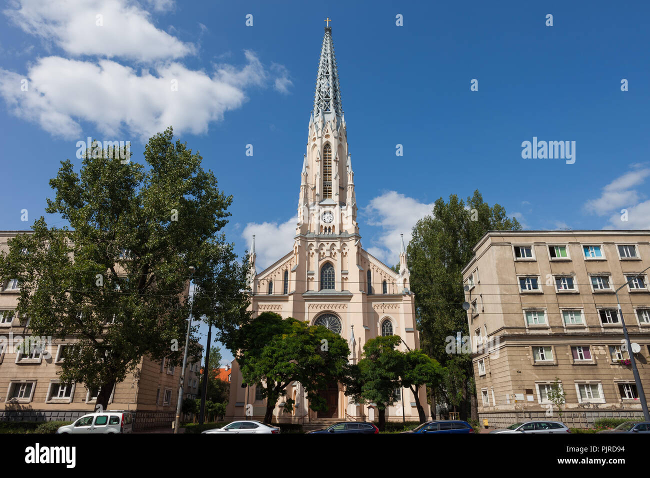 Evangelica parrocchia riformata, polacco chiesa riformata a Varsavia, Polonia Foto Stock