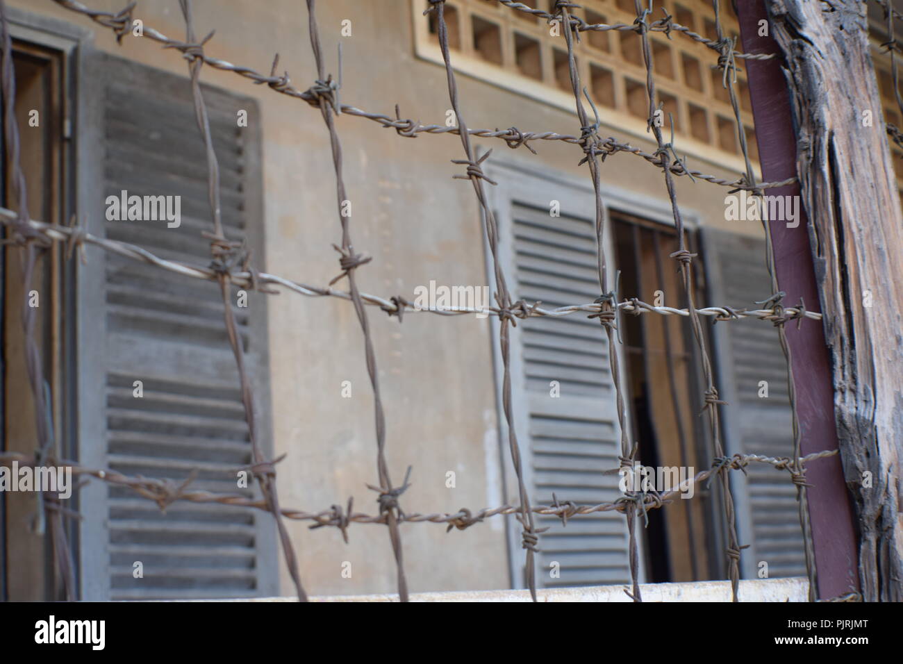 Museo di Tuol Sleng, Genozid Museum, Phnom Penh Cambogia Foto Stock