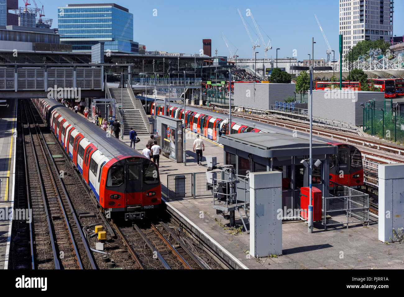 Stratford la stazione della metropolitana di Londra England Regno Unito Regno Unito Foto Stock