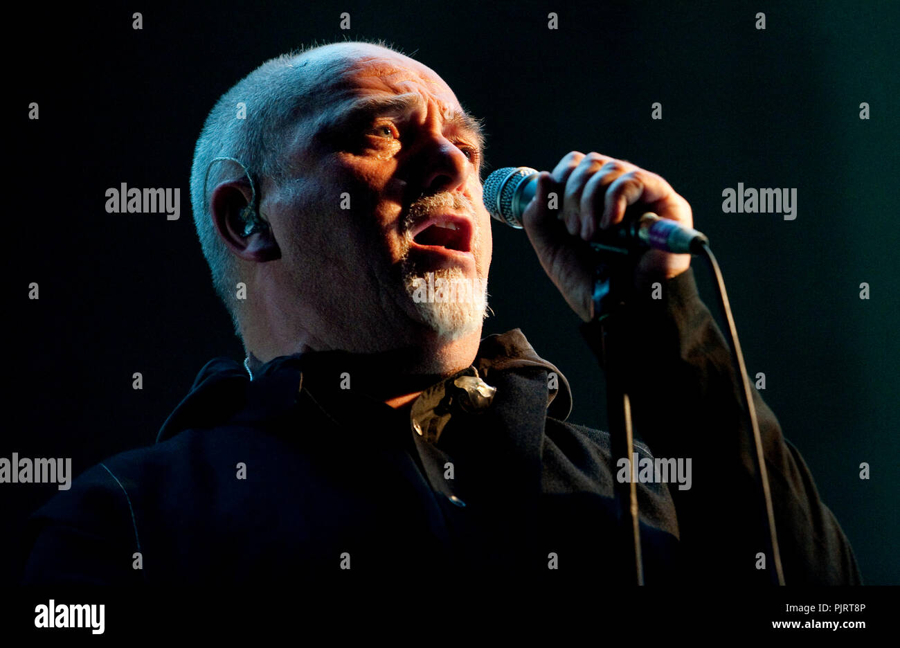 Peter Gabriel in concerto con il suo nuovo tour di sangue a Parigi (Francia, 22/03/2010) Foto Stock