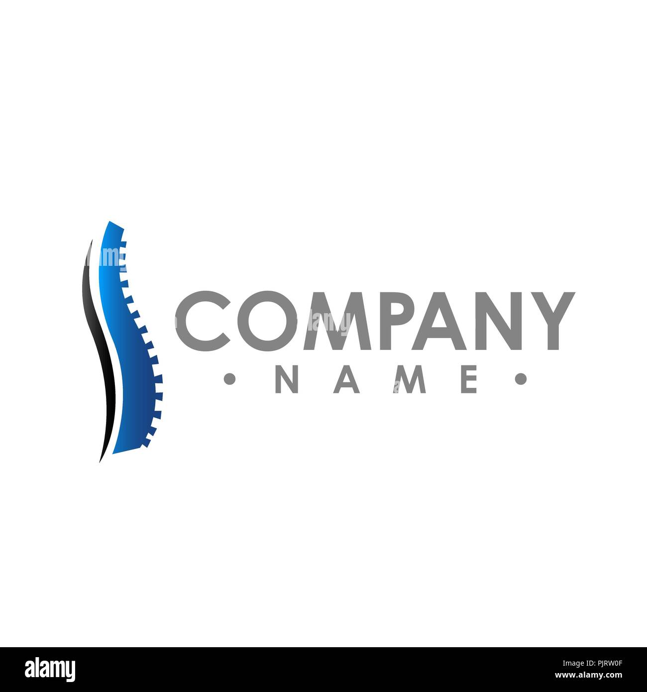 Chiropratica vettore astratto logo design modello. chiropratica medicina, Healthcare design Illustrazione Vettoriale