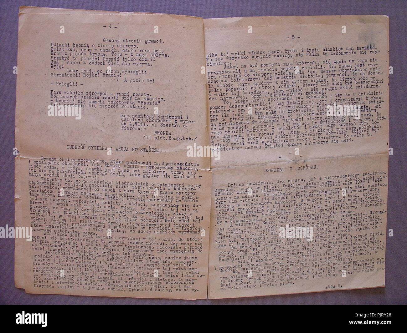 Baszta nr 7 s. 4-5. Foto Stock