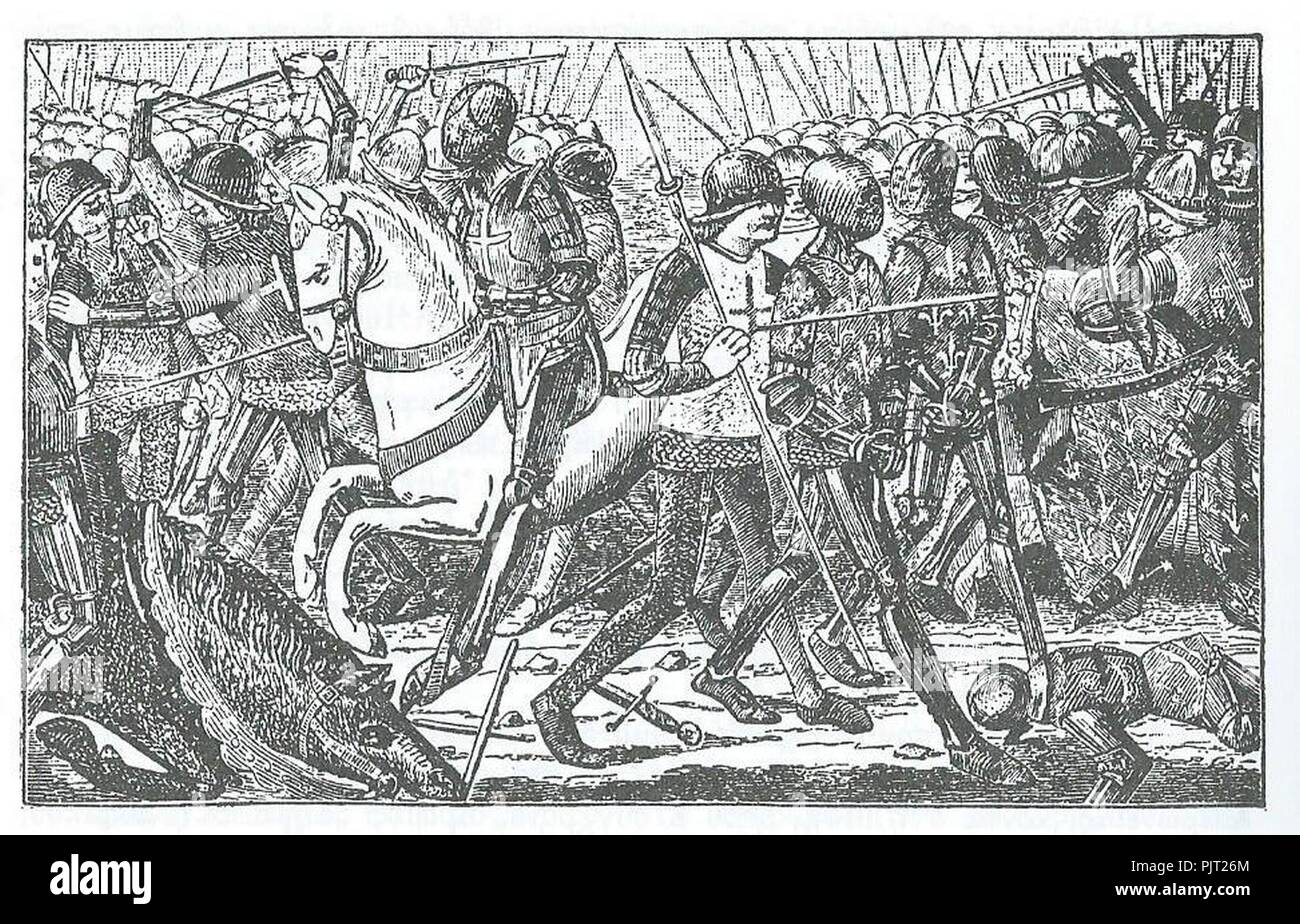 Battaglia di Copais 1311. Foto Stock