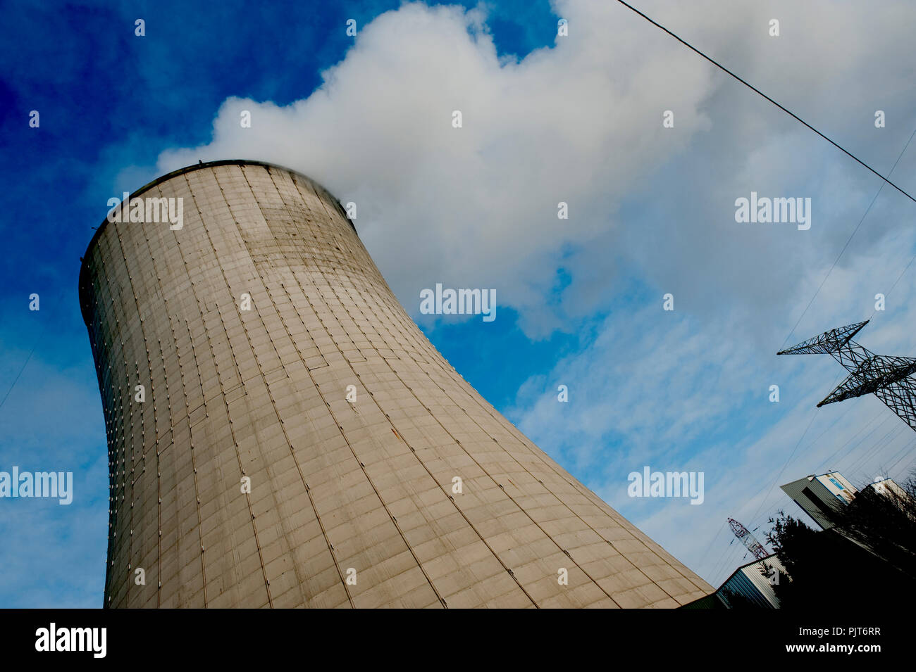 L'Electrabel centrale nucleare a Drogenbos vicino a Bruxelles (Belgio, 01/02/2010) Foto Stock