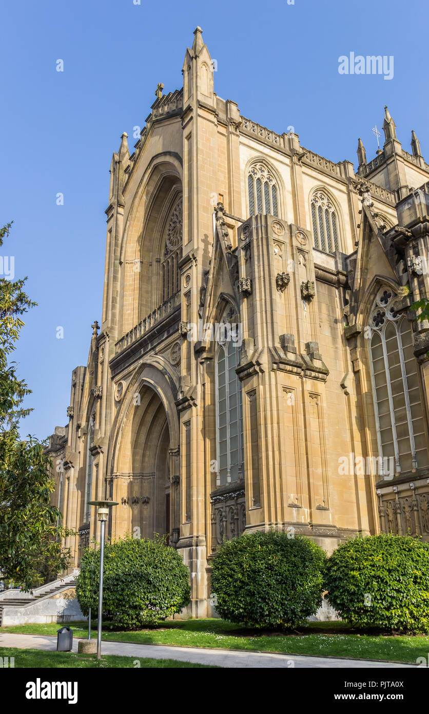 La nuova cattedrale nel centro di Vitoria-Gasteiz, Spagna Foto Stock