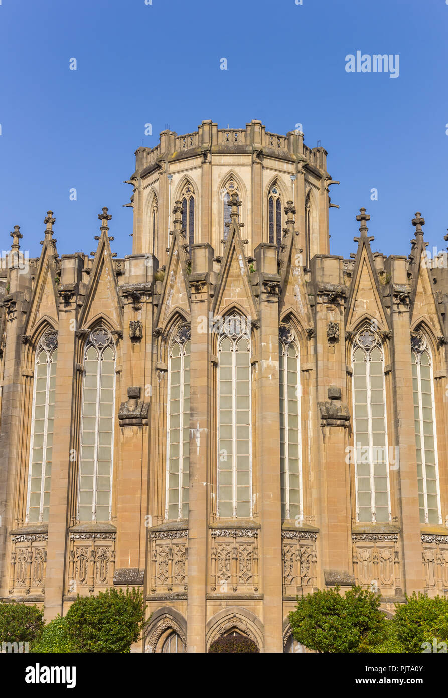 Retro della nuova Cattedrale di Vitoria Gasteiz, Spagna Foto Stock
