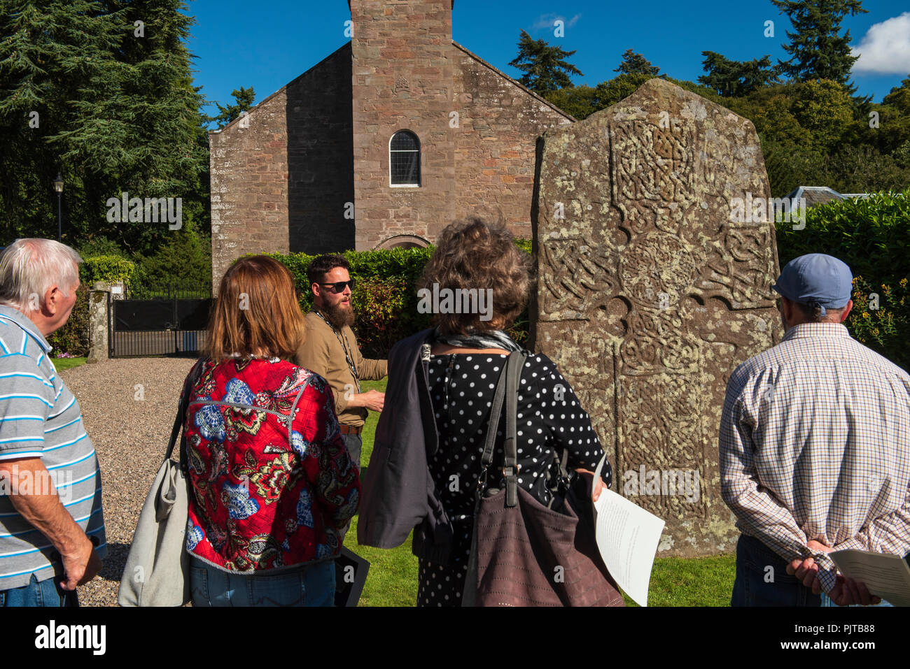 Glamis Manse Pictish Pietra, Glamis, Angus, Scozia. Foto Stock