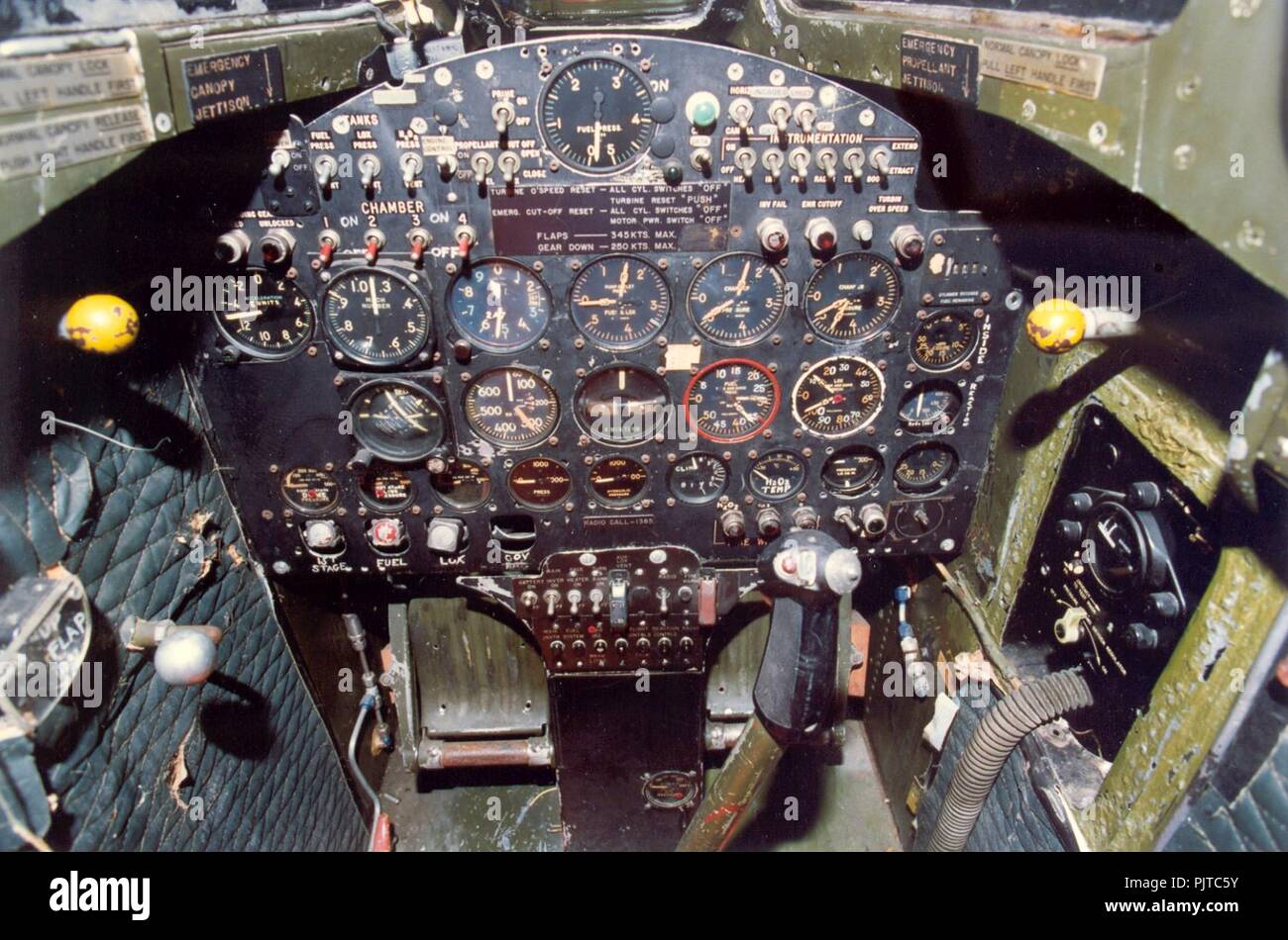 Bell X-1B cockpit 2 USAF. Foto Stock