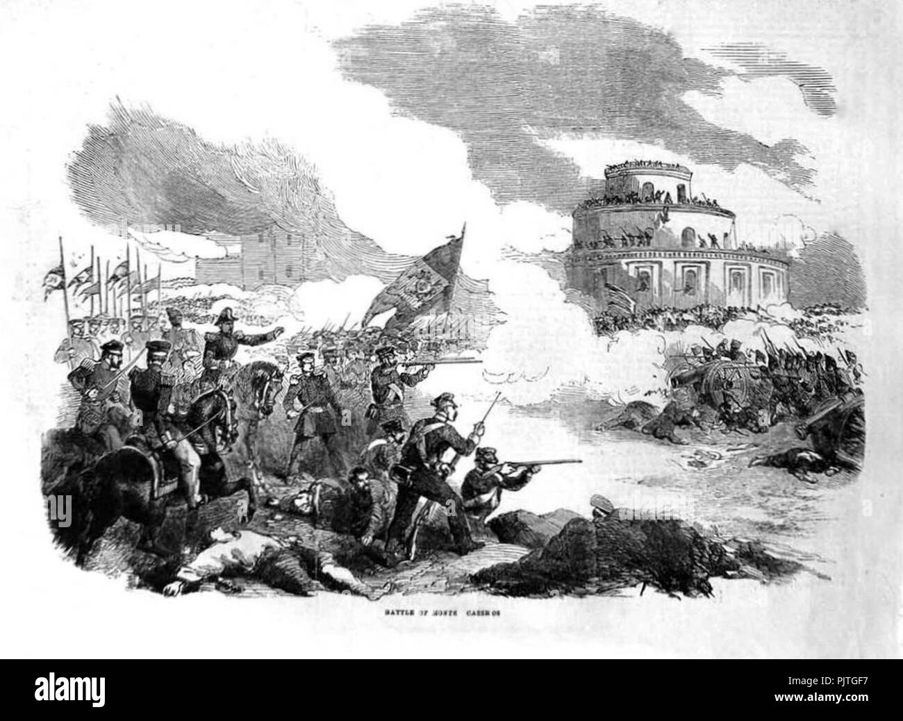 Batalla de Caseros 3 febrero 1852. Foto Stock