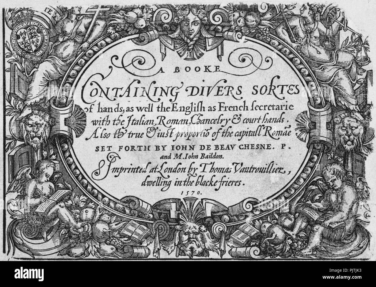 Beauchesne 'libro contenente diverses sortes..." (1570). Foto Stock