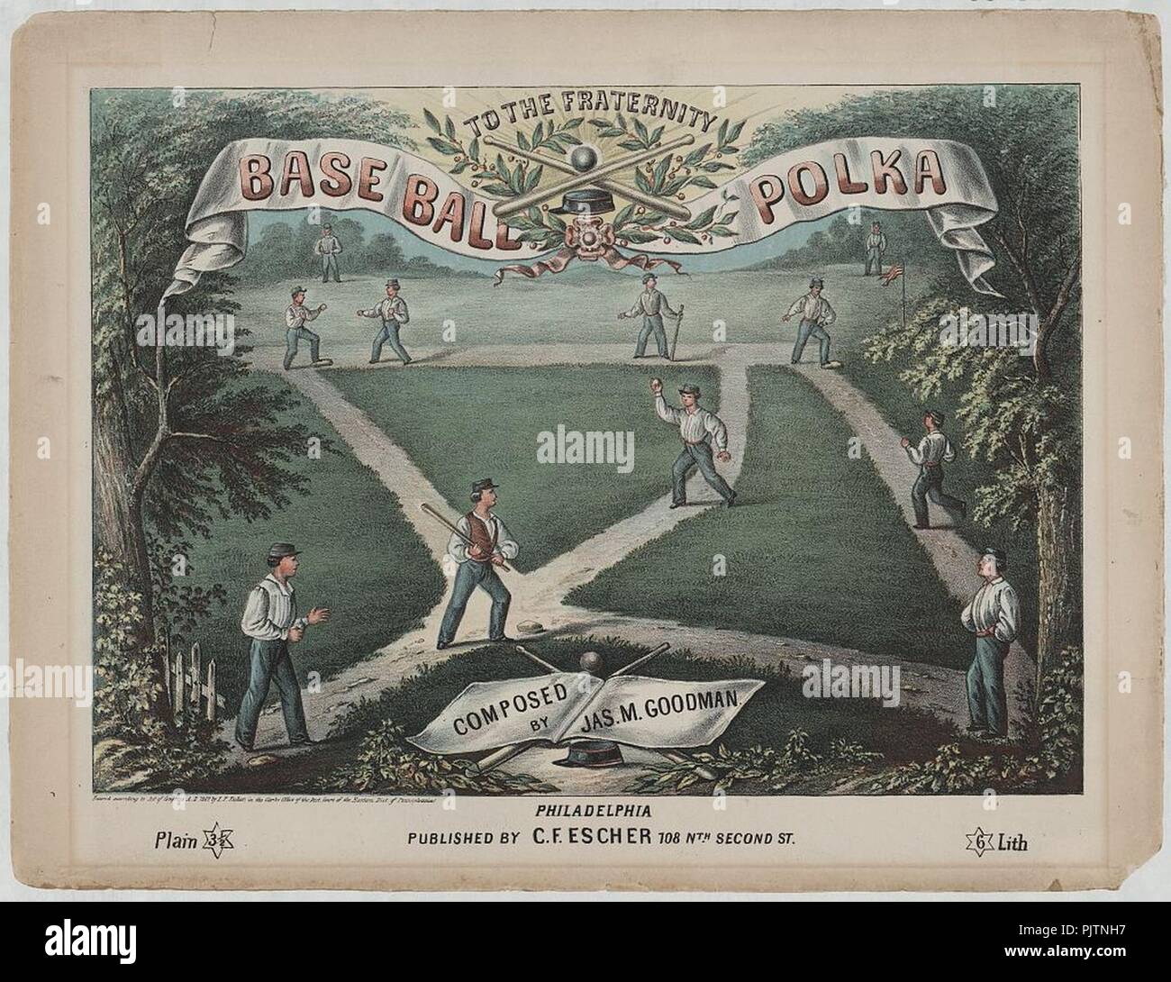 Base Polka a sfera Foto Stock