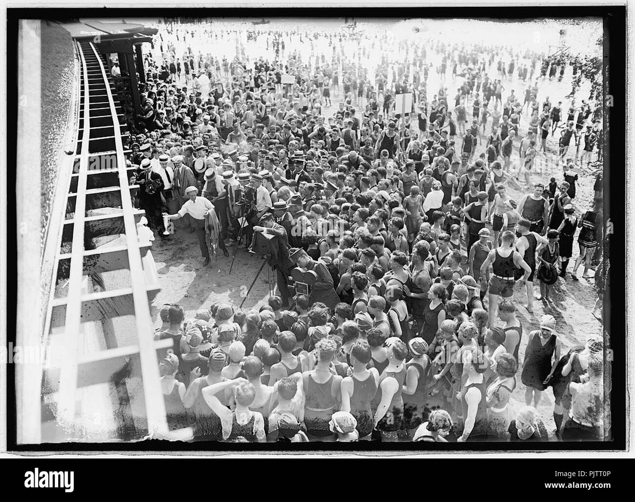 Spiaggia balneare, 7-31-21 Foto Stock