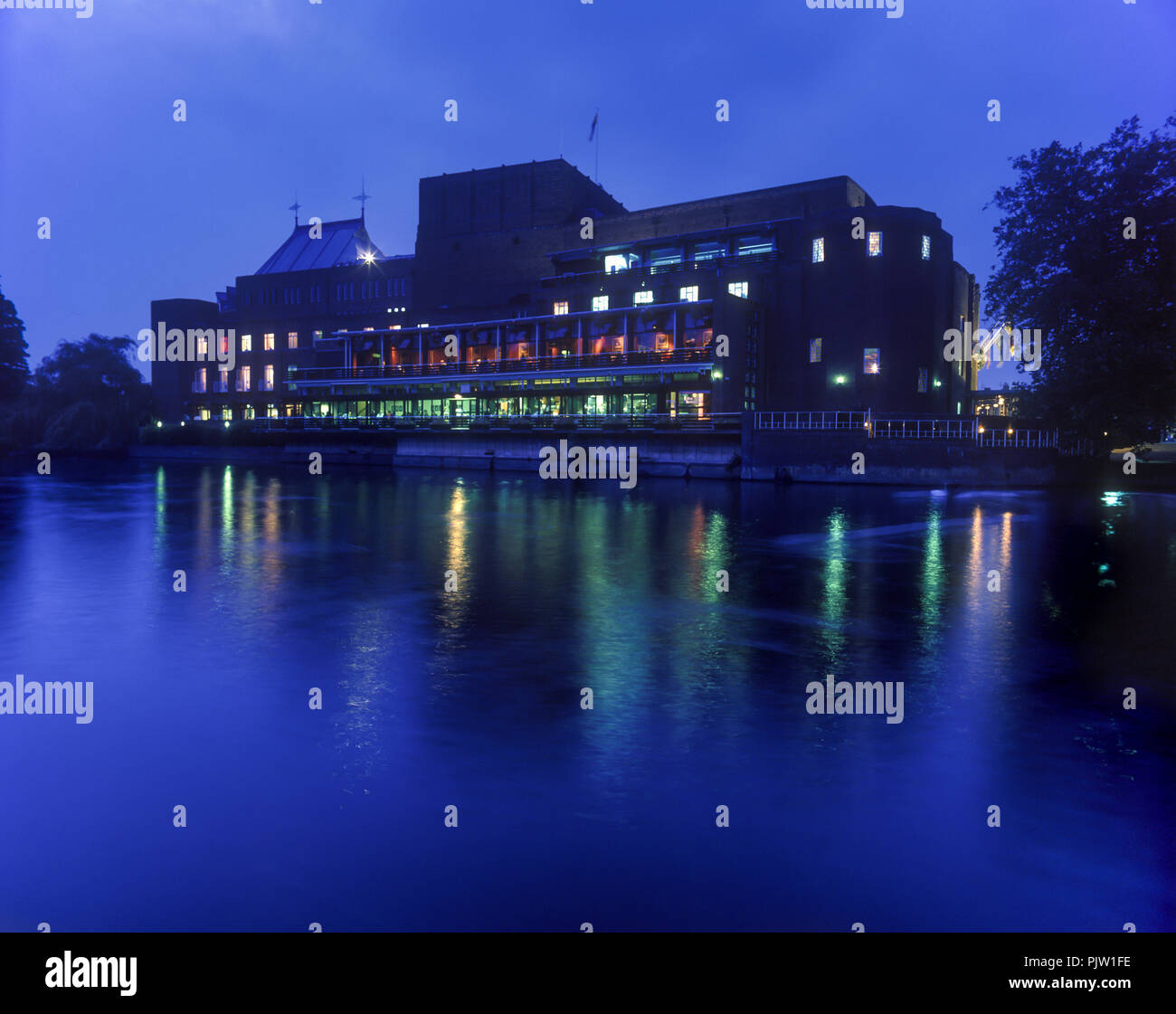 1991 storico Royal Shakespeare Theatre Stratford upon Avon INGHILTERRA WARWICKSHIRE, Regno Unito Foto Stock