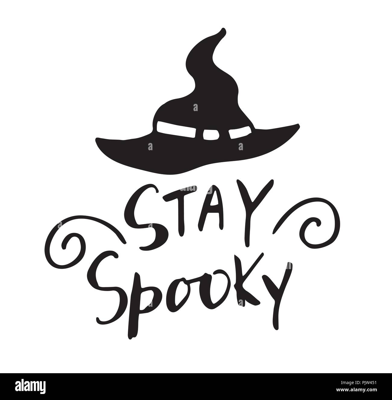 Illustrazione Vettoriale di happy Halloween testo Illustrazione Vettoriale