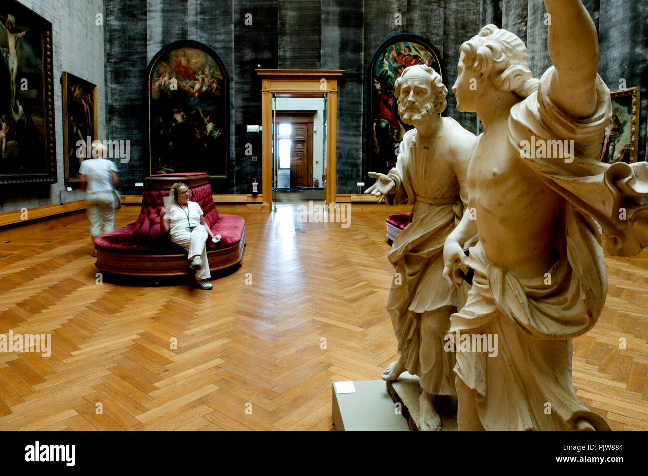 All'interno il Museo Reale di Belle Arti di Anversa (Belgio, 31/07/2008) Foto Stock