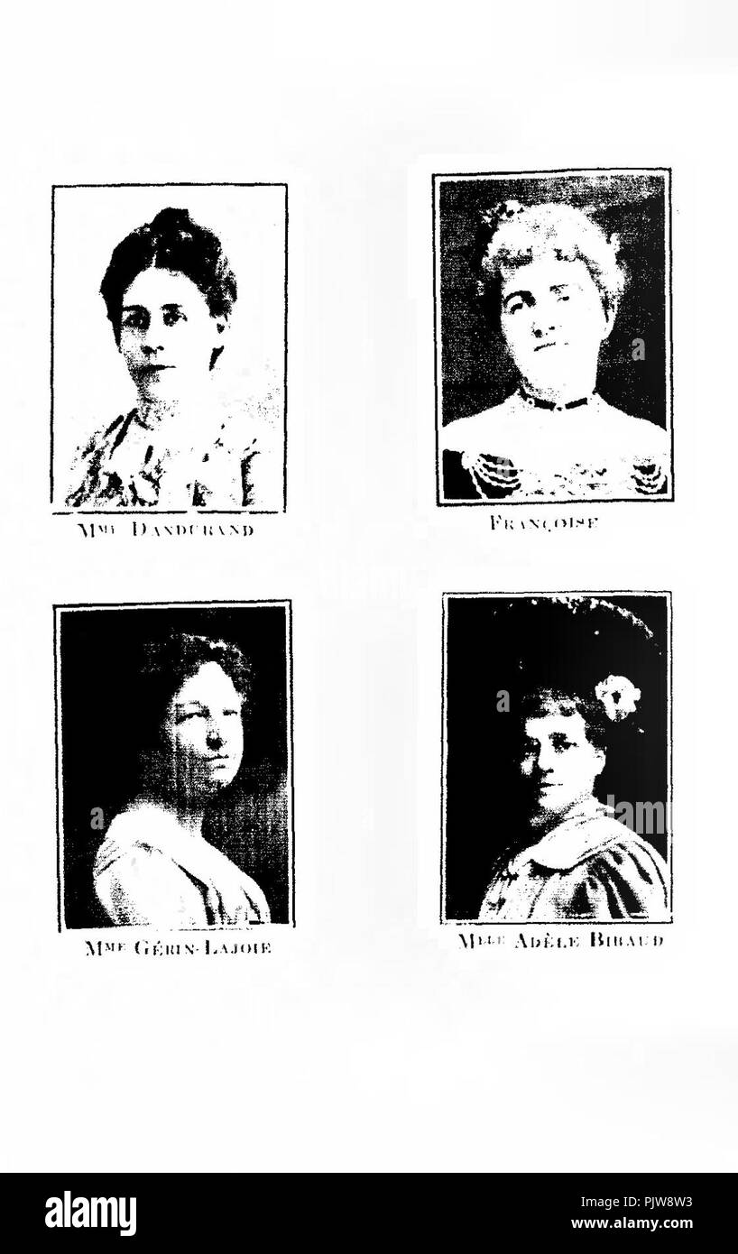 Bellerive - scuse Brèves de nos auteurs féminins, 1920 (pagina 25 raccolto). Foto Stock