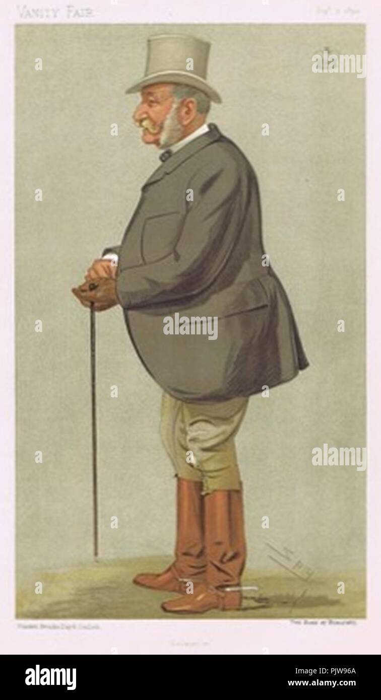 Il duca di Beaufort Vanity Fair 7 settembre 1893. Foto Stock