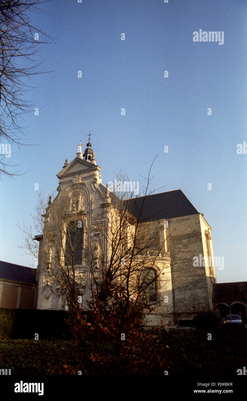 Il XII secolo Averbody abbey, un monastero dei premonstrati nell Arcidiocesi di Mechelen-Brussels (Belgio, 10/1992) Foto Stock