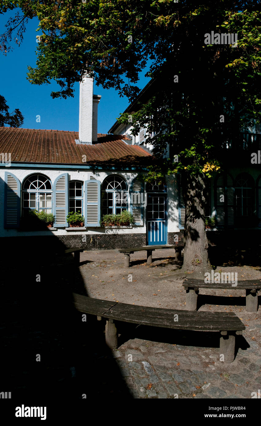 La Hof Ter Saksen castello e dominio di Beveren (Belgio, 14/09/2008) Foto Stock