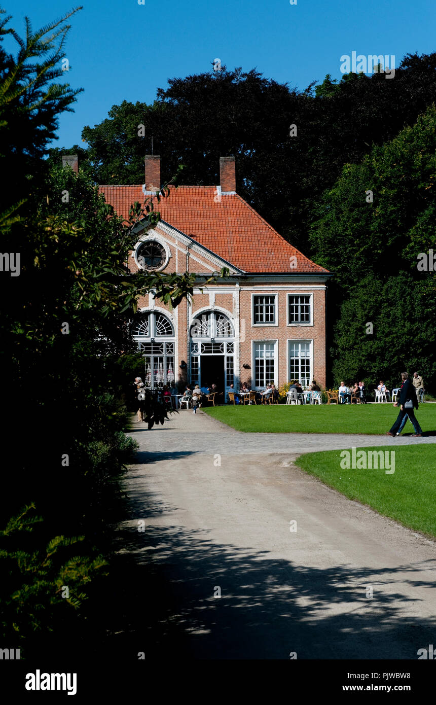 La Hof Ter Saksen castello e dominio di Beveren (Belgio, 14/09/2008) Foto Stock