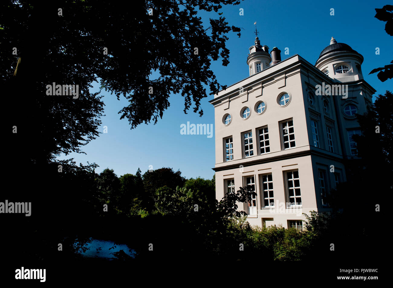 La Hof Ter Saksen castello e dominio di Beveren (Belgio, 14/09/2008) Foto Stock