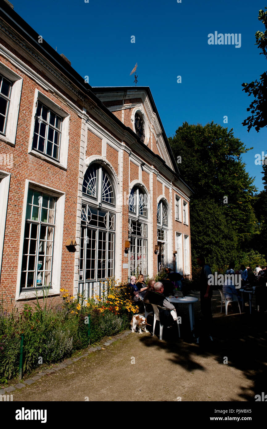La Hof Ter Saksen castello e dominio di Beveren (Belgio, 14/09/2008) Foto Stock