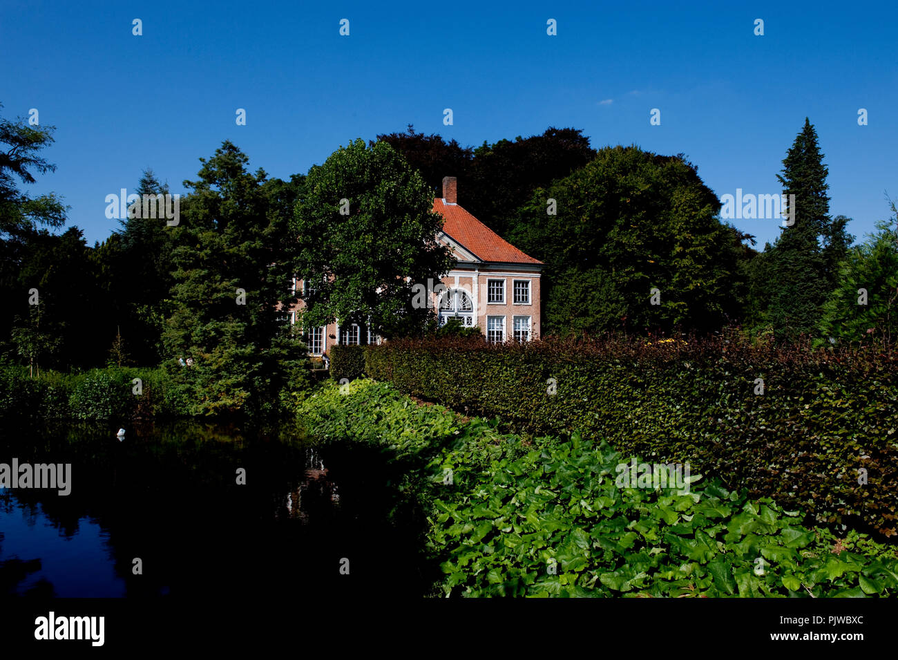 La Hof Ter Saksen castello e dominio di Beveren (Belgio, 14/09/2008) Foto Stock