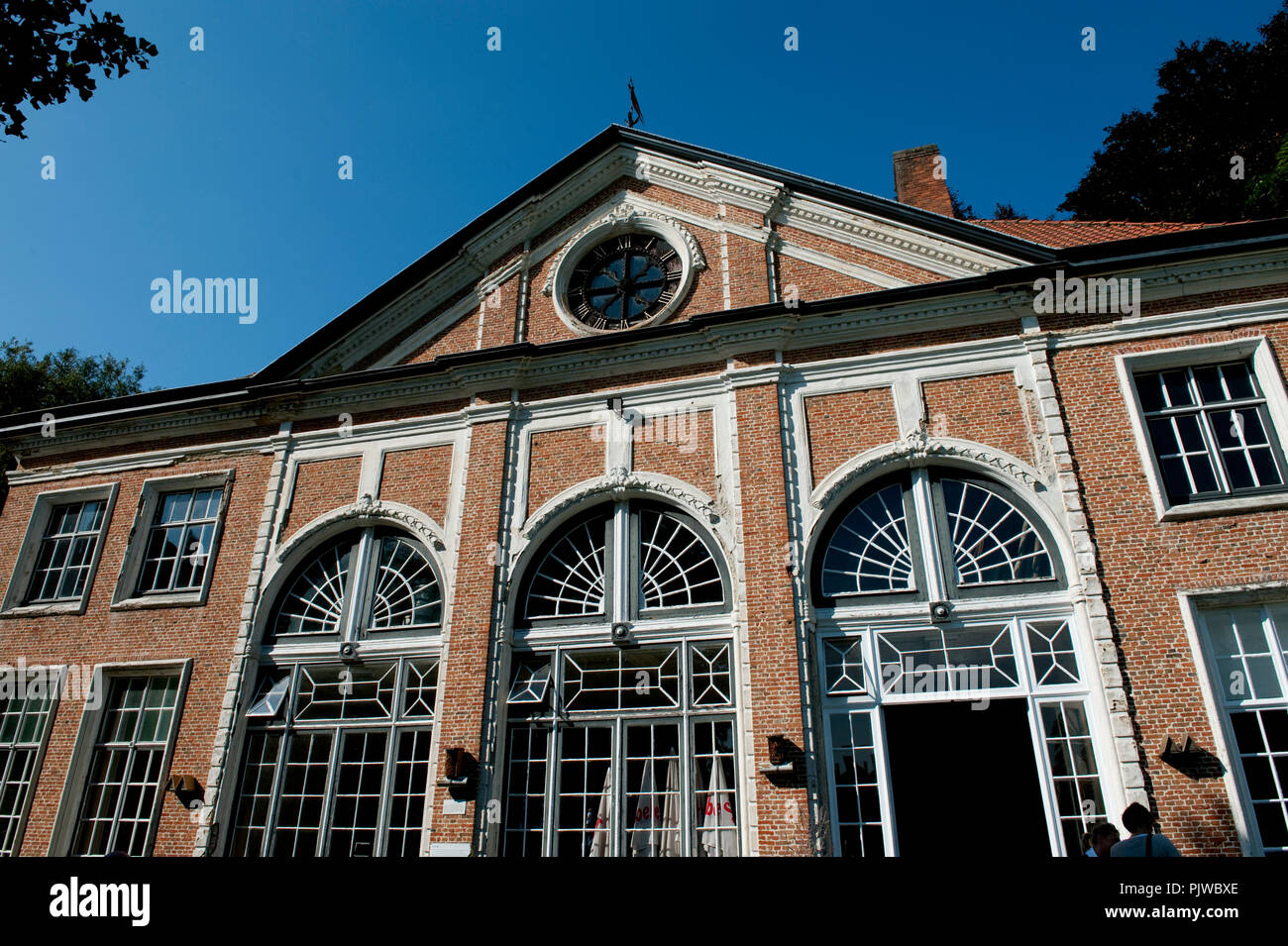 La Hof Ter Saksen castello e dominio di Beveren (Belgio, 14/09/2008) Foto Stock