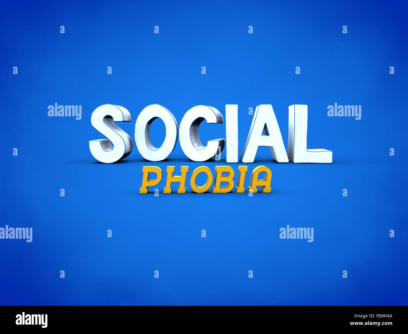 Sociale, fobia sfondo concept Foto Stock