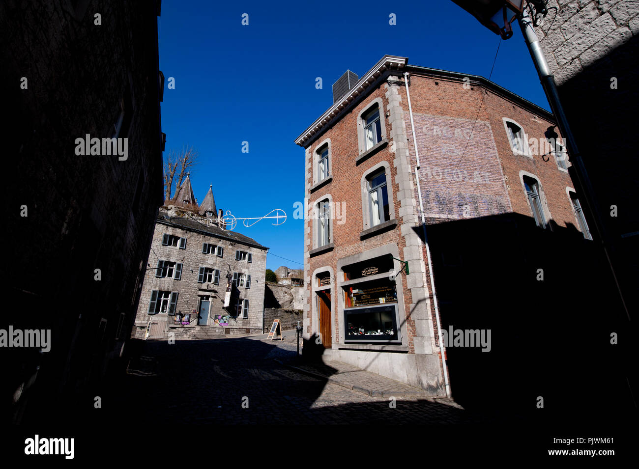 Impressioni del vallone città medievale Durbuy (Belgio, 04/03/2013) Foto Stock