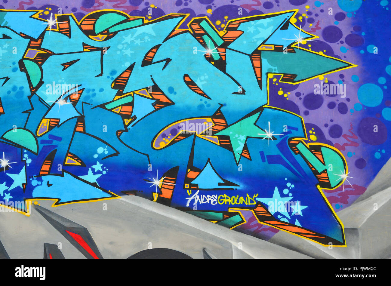 Immagine Dettagliata Del Colore Disegno Graffiti Background Street Art Picture Parte Del Capolavoro Colorati Da Professional Graffiti Artist Foto Stock Alamy