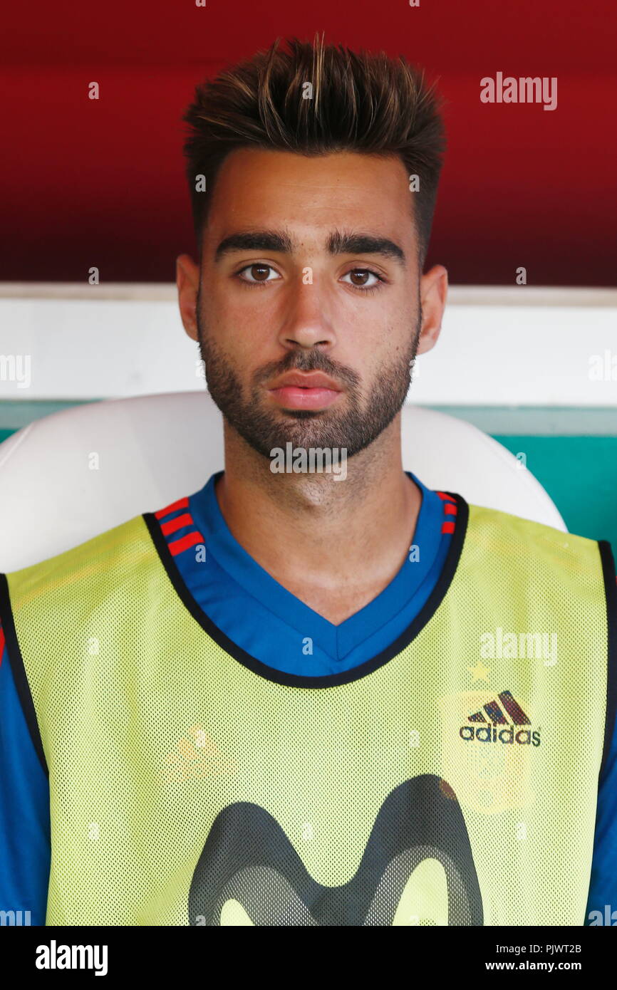 Cordoba, Spagna. 6 Sep, 2018. Brais Mendez (ESP) Calcio/Calcetto : UEFA Under campionato turno di qualificazione match tra U21 Spagna 3-0 U21 Albania al Estadio El Arcangel a Cordoba, in Spagna . Credito: Mutsu Kawamori/AFLO/Alamy Live News Foto Stock